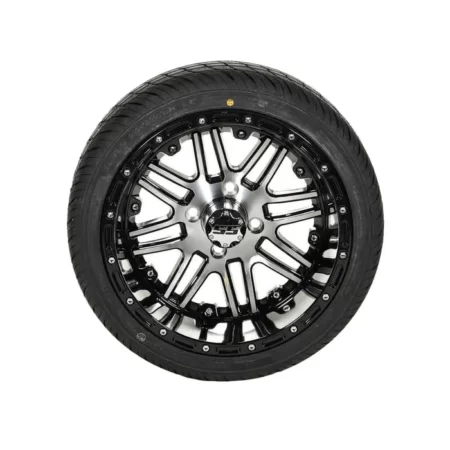 205/35-R14 Paramount SBR Tire with Megastar Wheel (Gloss Black)